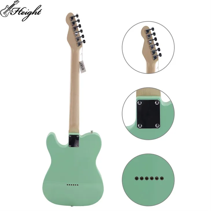 High Quality Electric Guitar Canadian Maple Neck Poplar Wood Body Glossy Finishing